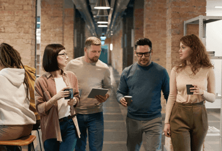 Team member working